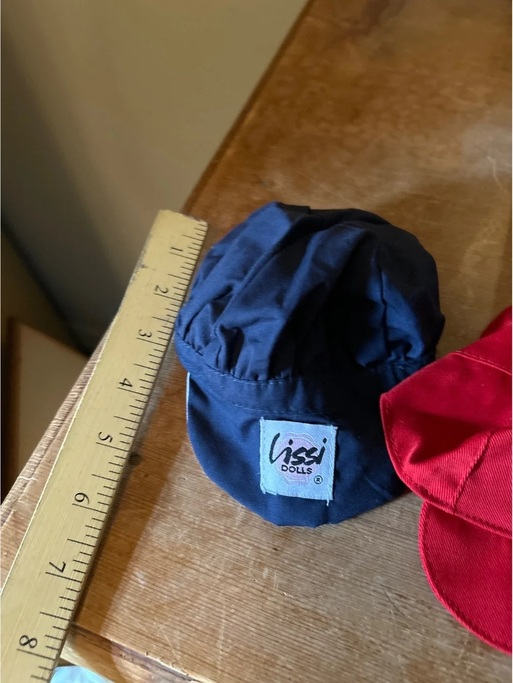 Lissi Dolls Vintage Doll Hats- other brand  - Navy Blue and Red Set
